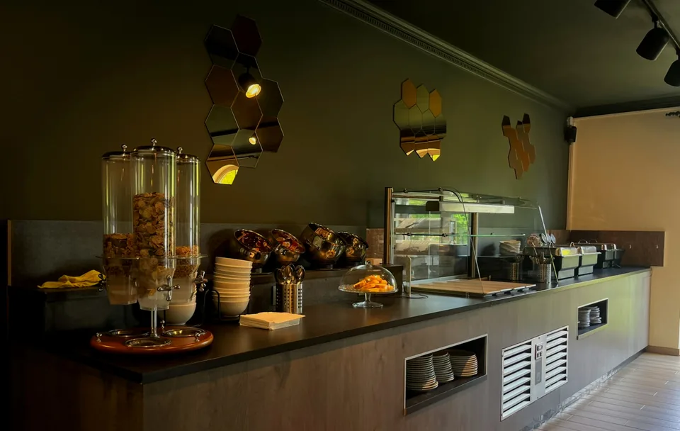 Het ontbijtbuffet